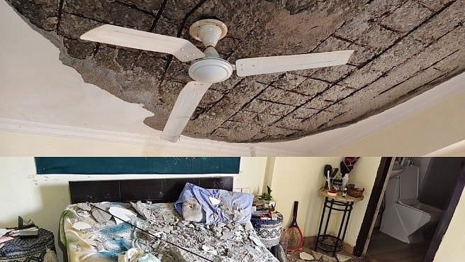 Major Mishap Averted As Flat Ceiling Collapses Moments After Resident Leaves Bed At Noida's Gardenia Gateway Society