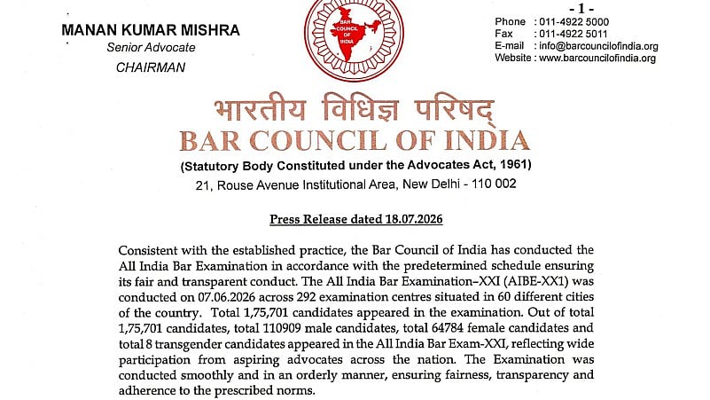 AIBE XXI Result 2026 Declared At allindiabarexamination.com; Direct Link Here