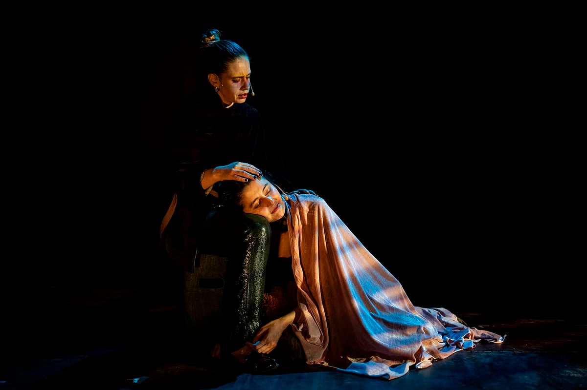 Scene from the play Belly of the Beast