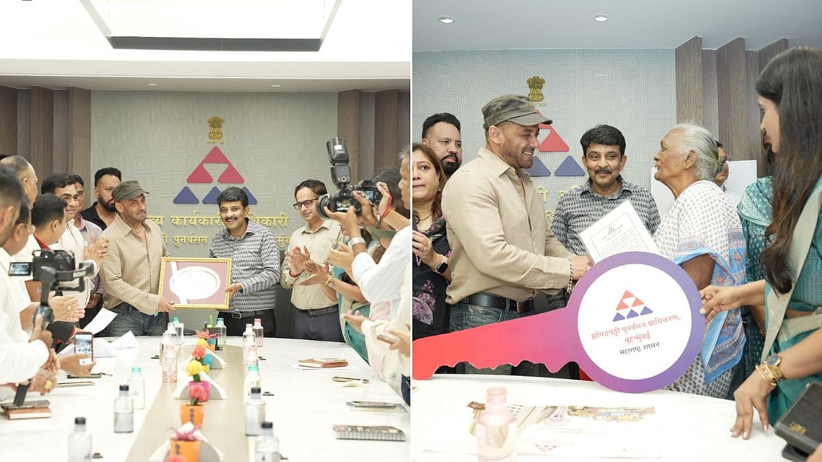 Salman Khan Inaugurates SRA IT Server Room, Hands Over House Keys To 50+ Slum Rehabilitation Beneficiaries In Mumbai | Video