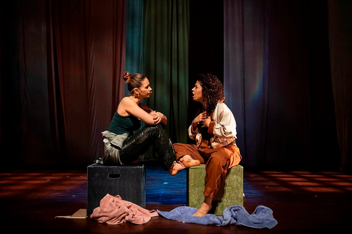 Scene from the play Belly of the Beast