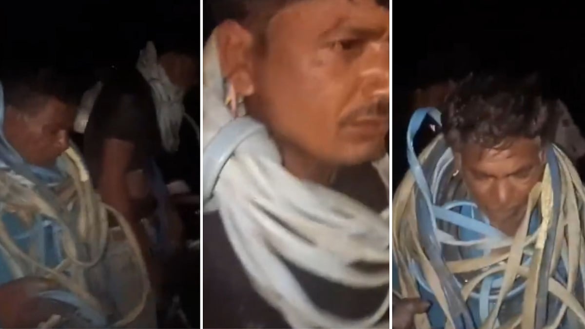 Thieves Caught Stealing Borewell Cables At Midnight In MP's Ujjain, Brutally Beaten