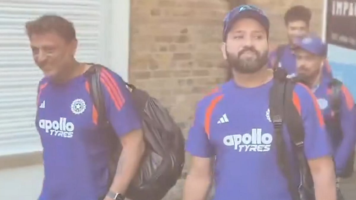Calm Before The Storm: A Relaxed & Cheerful Rohit Sharma Arrives At Lord's For Practice Session Amid Retirement Whispers | VIDEO
