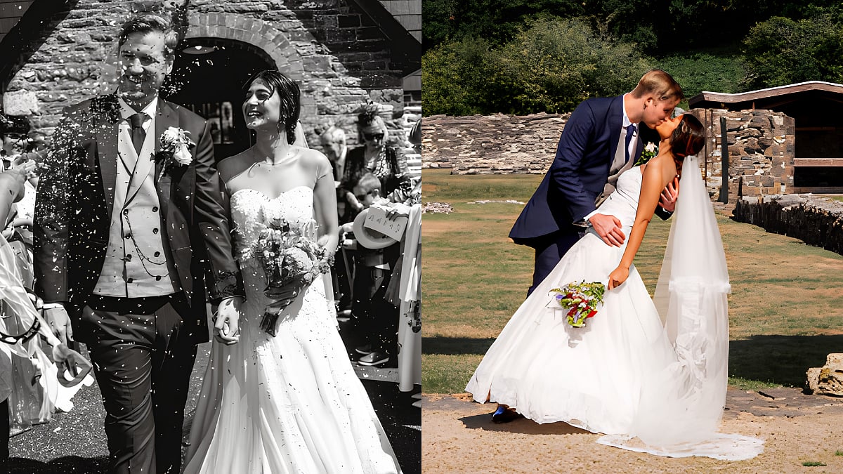 Jennifer Winget Turns Dreamy White Bride In Strapless Gown, Kisses Husband William Ishmael In Wedding Pictures 