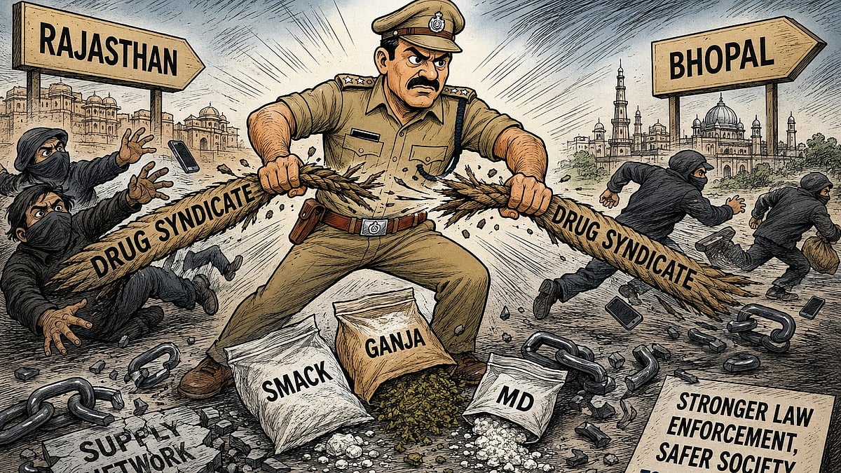 Bhopal Crime Branch Busts Rajasthan Drug Syndicate, 12 Arrested