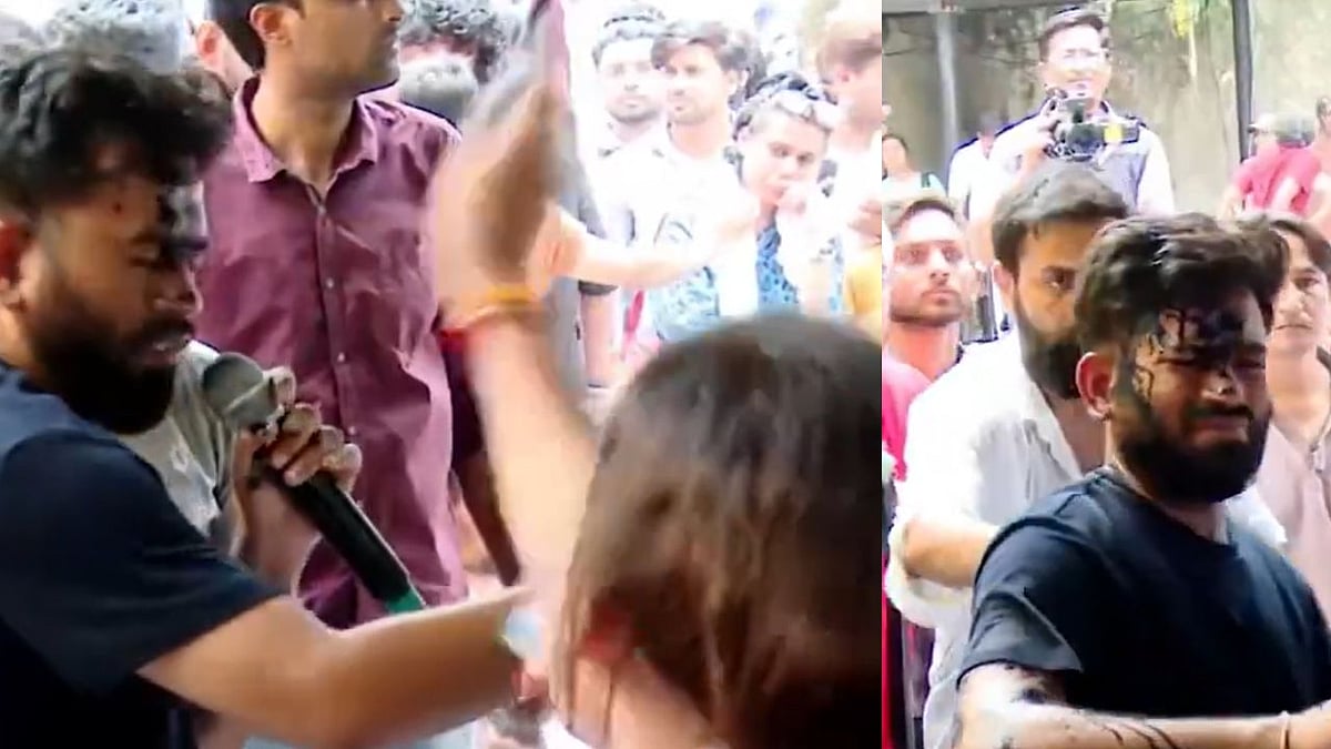 Watch: Woman Hurls Ink At Abhijeet Dipke; CJP Chief Says, 'Blue Is My Colour'