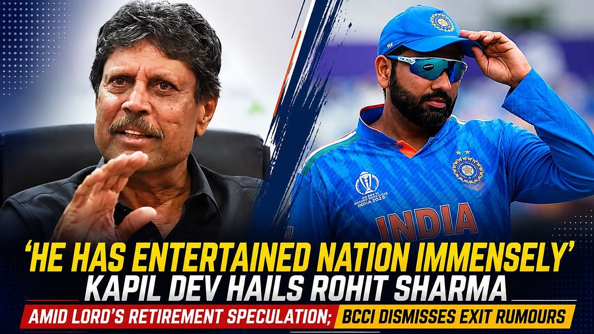 'He Has Entertained Nation Immensely': Kapil Dev Hails Rohit Sharma Amid Lord's Retirement Speculation; BCCI Dismisses Exit Rumours | VIDEO