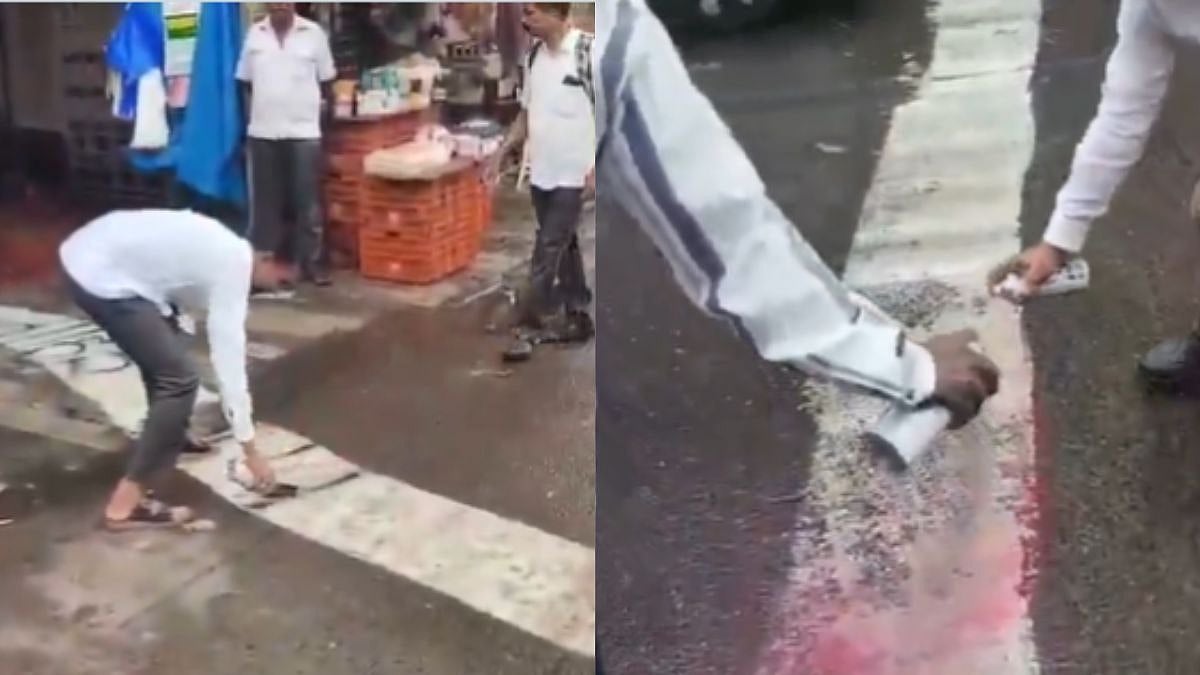 White Stripe Row: MNS Demands Strict Action Against Those Who Painted Public Road In Malad East