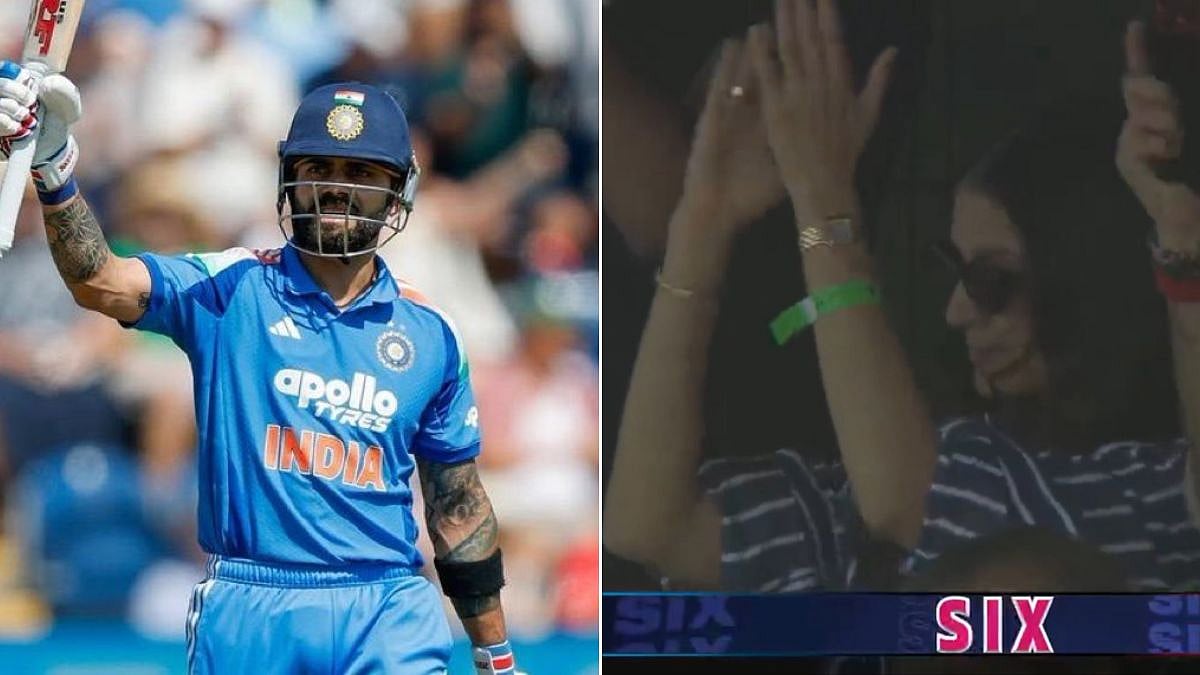 Anushka Sharma Cheers For Virat Kohli After India Star Smashes Six To Reach First Ever Fifty At Lord's
