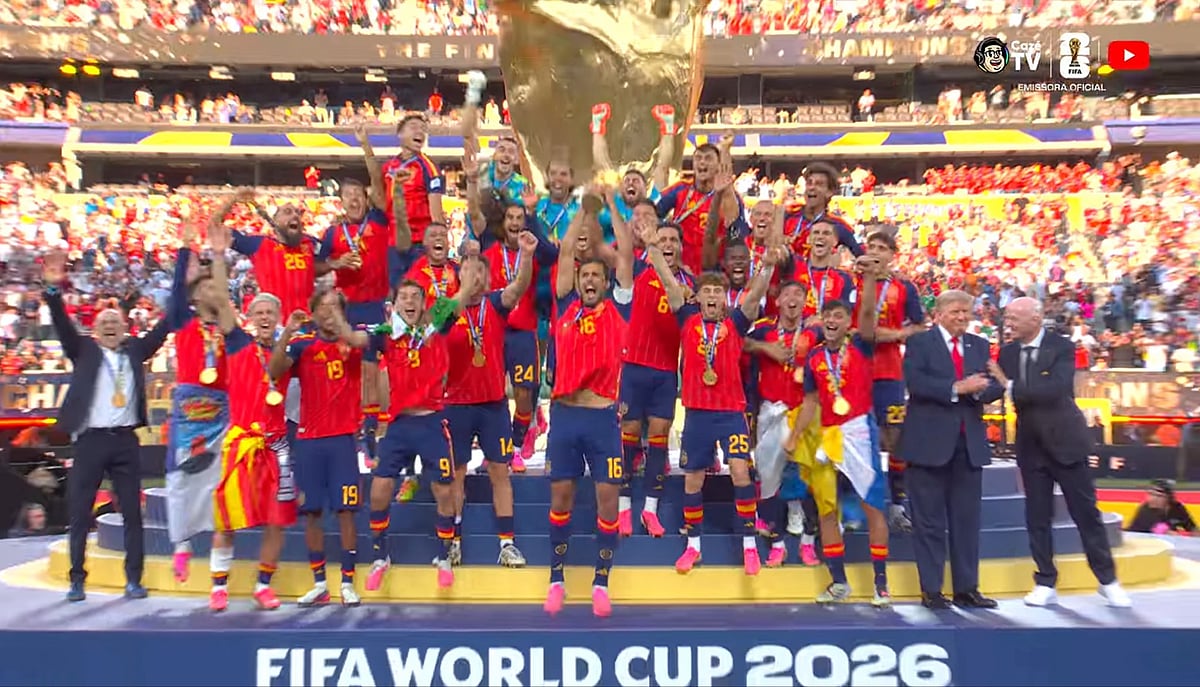 Spain Crowned FIFA World Cup 2026 Champions As Donald Trump Presents Trophy | VIDEO
