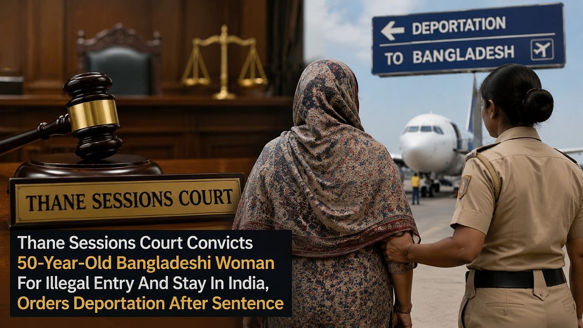 Thane Sessions Court Convicts 50-Year-Old Bangladeshi Woman For Illegal Entry And Stay In India, Orders Deportation After Sentence