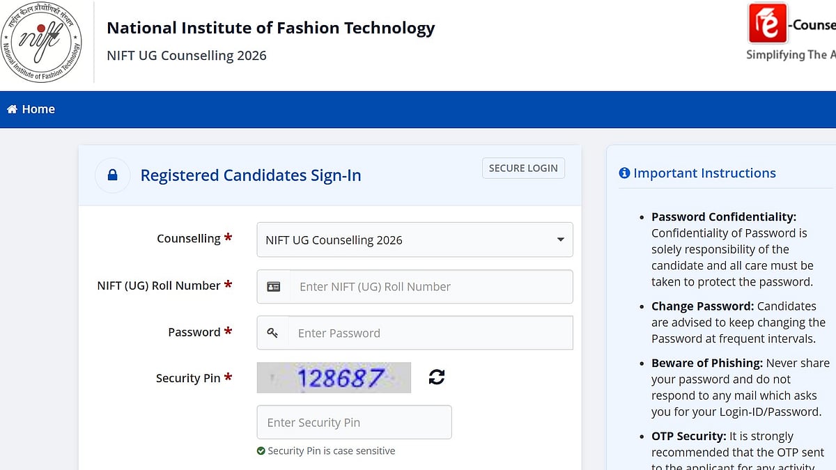 NIFT Spot Round Counselling 2026 Registration Begins; Here's How To Apply At nift.admissions.nic.in