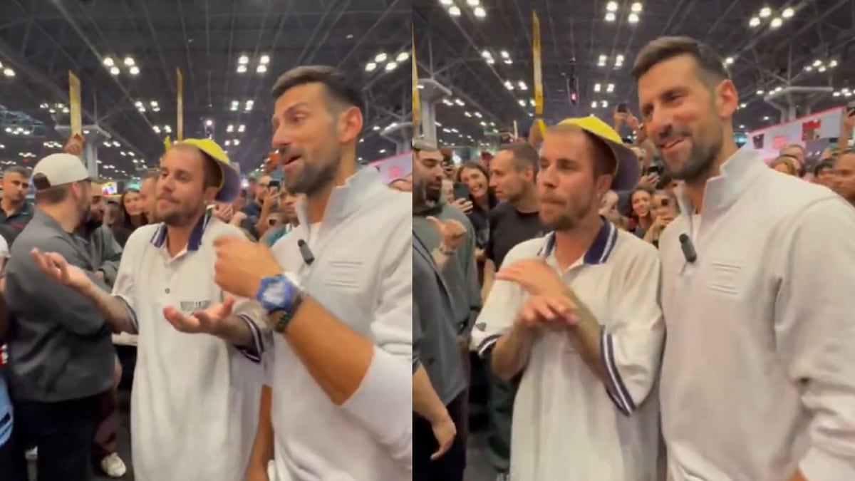 'Excuses, Excuses': Novak Djokovic & Justin Bieber's Hilarious Table Tennis Banter Goes Viral At Fanatics Fest | Video