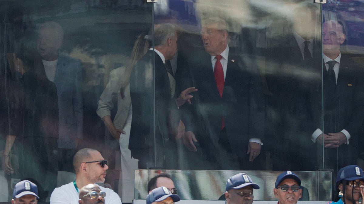 US President Donald Trump was in attendance at the New York New Jersey Stadium for the FIFA World Cup 2026 Final between Spain and Argentina on Sunday (Monday IST). Trump, who arrived via helicopter, was seated alongside FIFA president Gianni Infantino and watched on the action during the closing ceremony. 