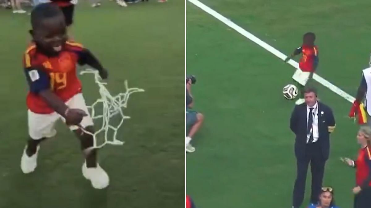 Lamine Yamal's 3-Year-Old Brother Runs To Celebrate Spain's World Cup Win In Adorable Viral Video