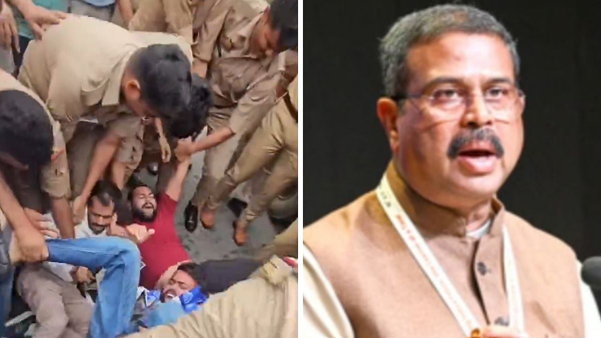 Opposition Parties, Students Protest In Lucknow Over NEET-UG Paper Leak, Demand Dharmendra Pradhan's Resignation