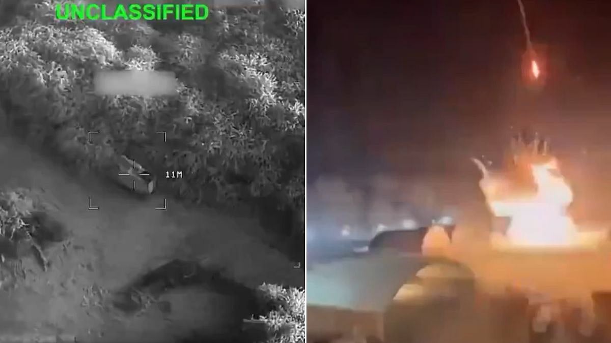 West Asia Conflict: Ship Catches Fire In Strait of Hormuz Near Oman As Fresh US-Iran Clashes Fuel Fears Of Wider Regional War | Video