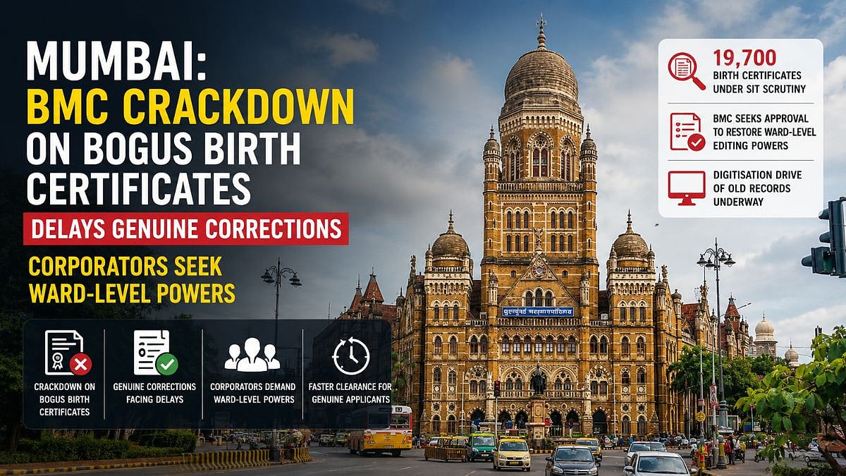 Mumbai: BMC Crackdown On Bogus Birth Certificates Delays Genuine Corrections; Corporators Seek Ward-Level Powers