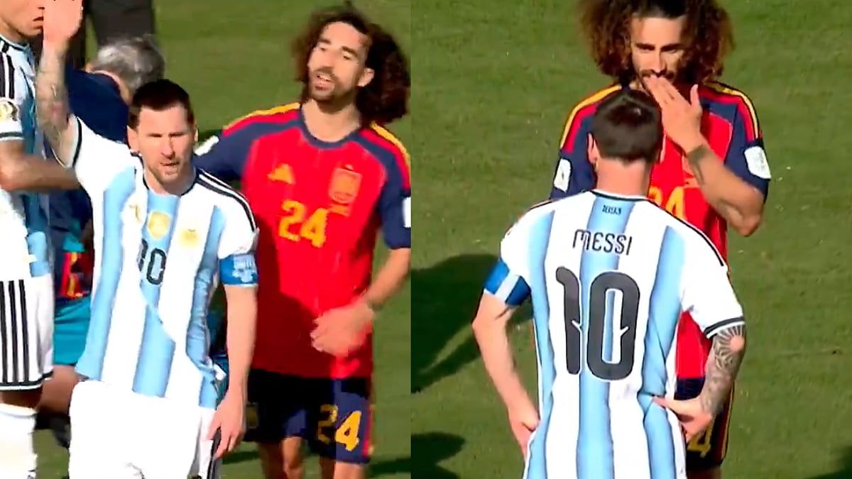 'Such A Baby': Lionel Messi Faces Backlash After Trying To Get Marc Cucurella Sent Off During Spain vs Argentina FIFA WC 2026 Final | Video