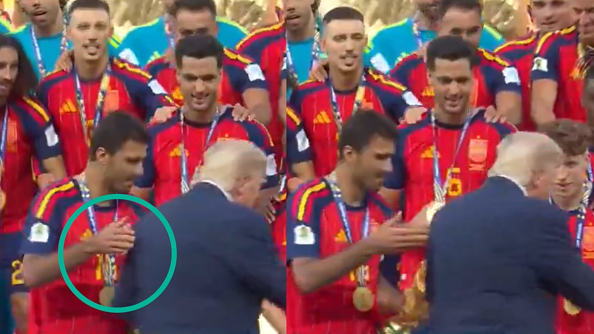 Did Rodri Push US President Donald Trump Aside During Spain's FIFA World Cup 2026 Celebration? Viral Video Sparks Buzz