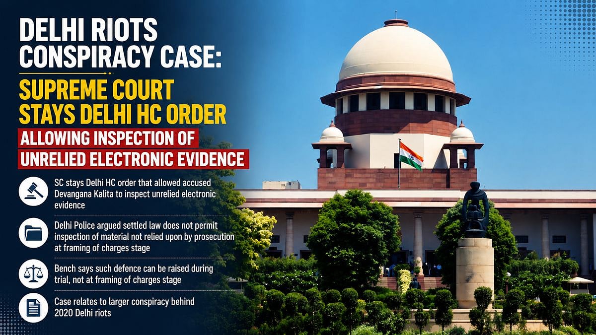 Delhi Riots Conspiracy Case: Supreme Court Stays HC Order Allowing Inspection Of Unrelied Electronic Evidence