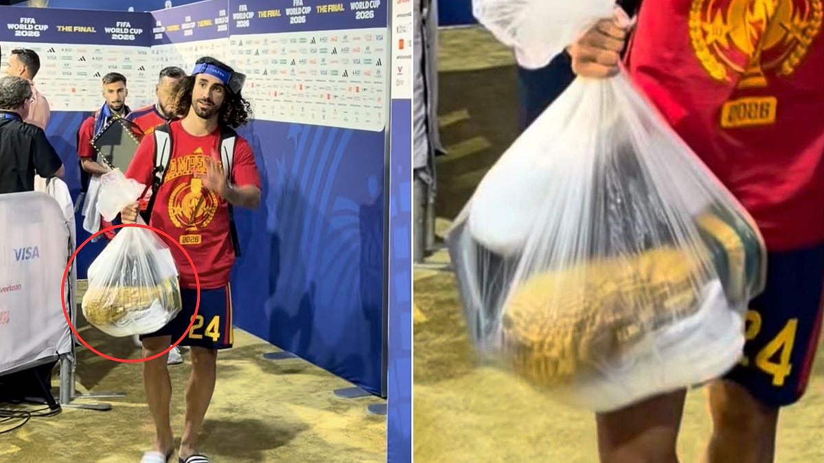 Fact Check: Did Spain's Marc Cucurella Carry The FIFA World Cup 2026 Trophy In A Garbage Bag?