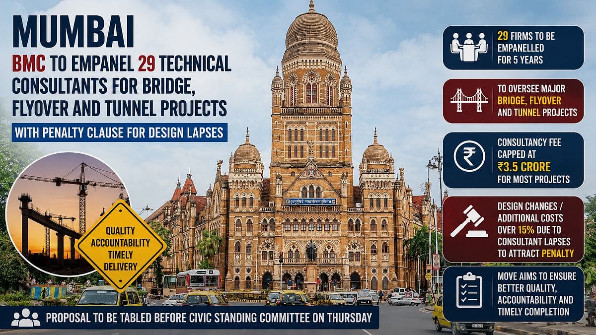Mumbai: BMC To Empanel 29 Technical Consultants For Bridge, Flyover And Tunnel Projects With Penalty Clause