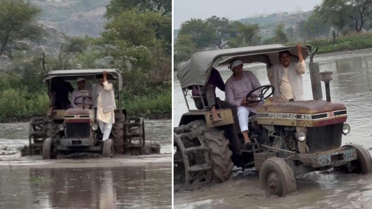 Datia Bypolls: Congress Chief Jitu Patwari Drives Tractor To Campaign For Candidate Kunwar Ghanshyam— Video Viral