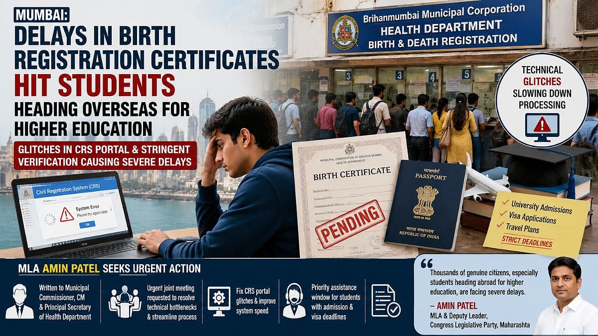 Mumbai: CRS Portal Delays In Birth Certificates Hit Students Planning Higher Education Abroad