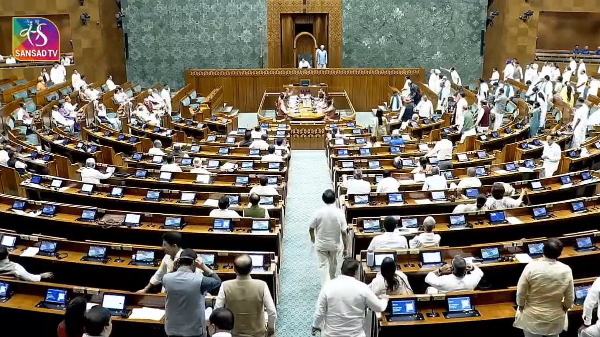 Parliament Adjourned For Second Consecutive Day As Opposition Protests Stall Monsoon Session | VIDEO