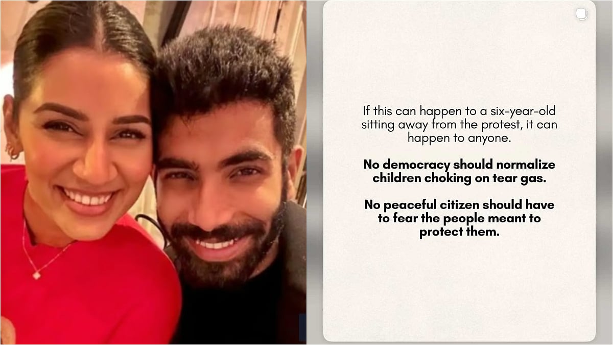 Delhi Protests: Jasprit Bumrah's Wife Sanjana Ganesan Re-Shares Emotional Post On Alleged Tear Gas Choking Incident Of 6-Yr-Old Child