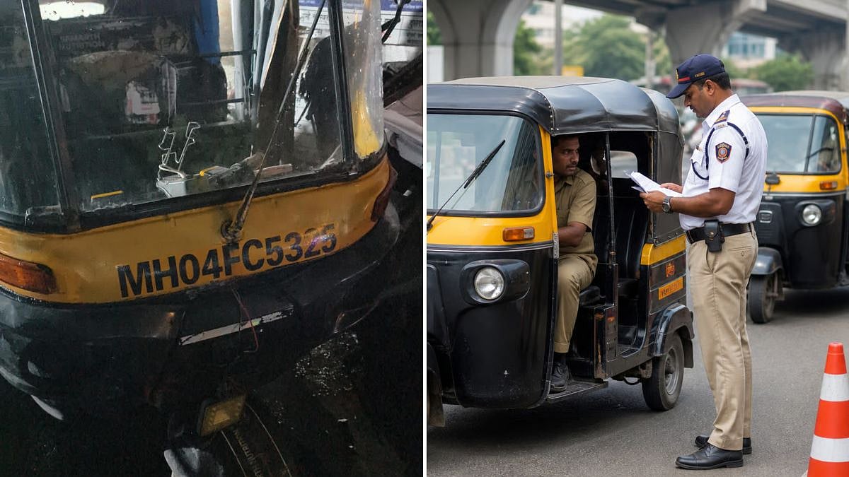 Bhiwandi Traffic Police Arrest Autorickshaw Driver With Fake Plate To Evade Loan Recovery
