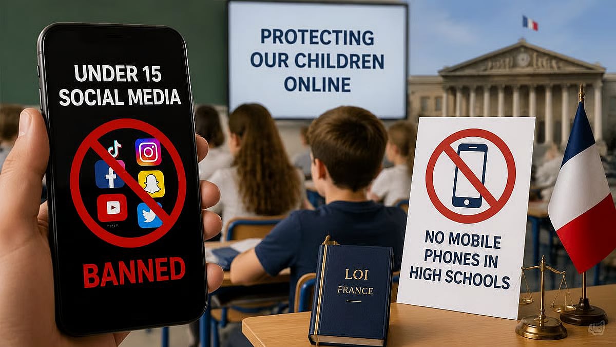 France Passes Landmark Law Banning Social Media For Kids Under 15, May Come Into Effect Before New School Year Begins