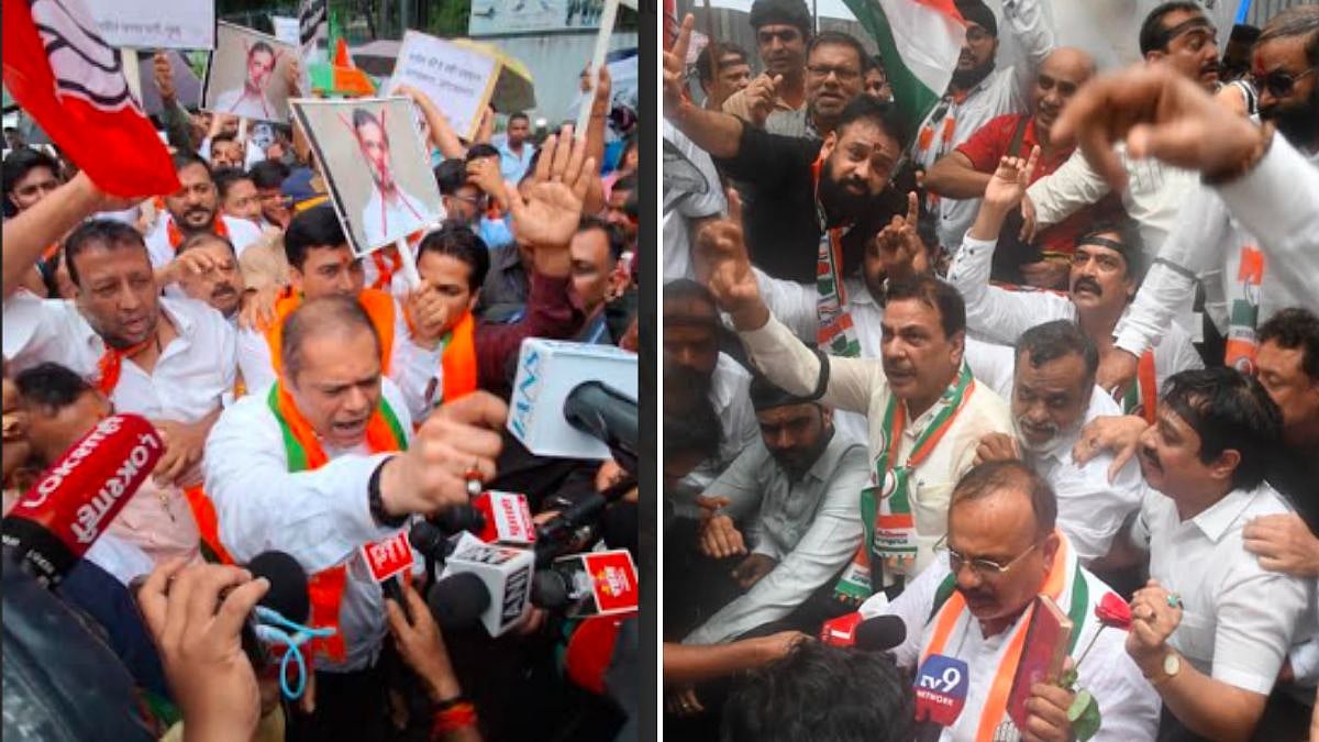 Congress Leader Rahul Gandhi And BJP Stage Rival Mumbai Protests Over Delhi Police Student Lathi-Charge