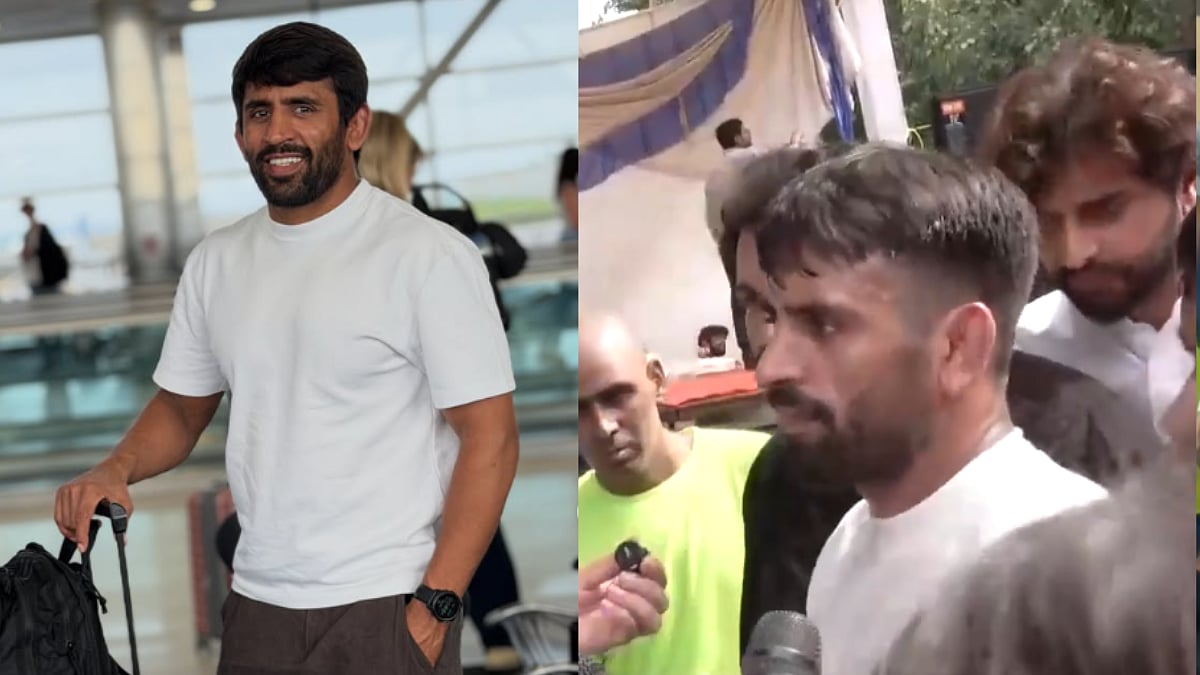 Olympian Wrestler Bajrang Punia Visits CJP Protest Site At Jantar Mantar In Delhi | Video
