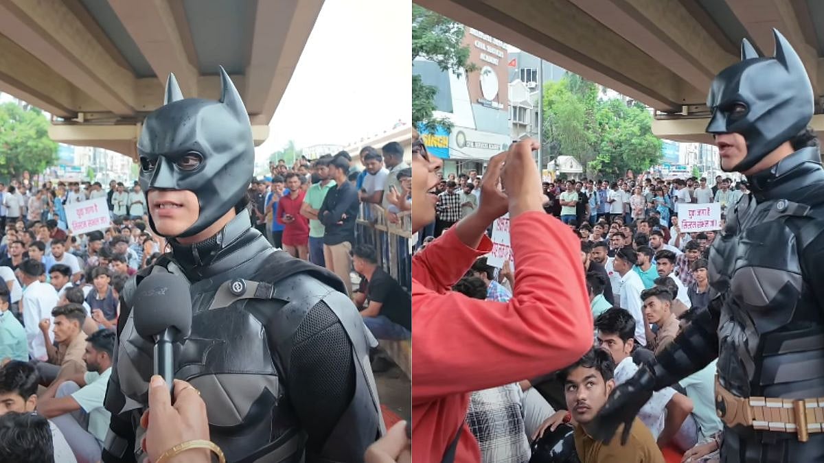 'Even Batman Wants Justice': Superhero Costume Goes Viral At NEET Protest