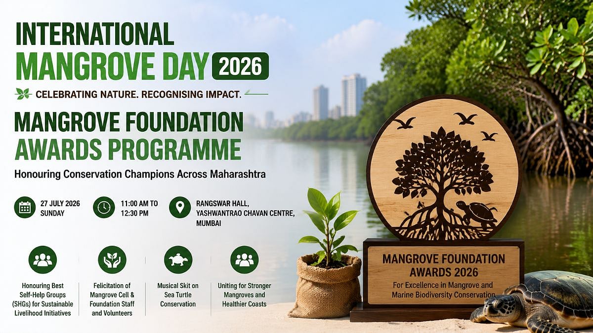 International Mangrove Day 2026: Mumbai To Host Mangrove Foundation Awards Honouring Conservation Champions Across State