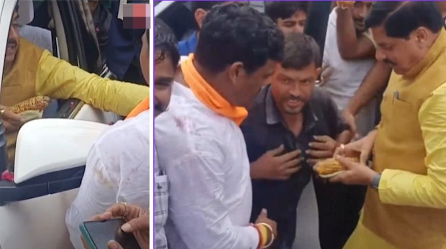 MP Chief Minister Mohan Yadav Stops Convoy To Buy Roasted Corn From Differently Abled Vendor In Dhar | VIDEO