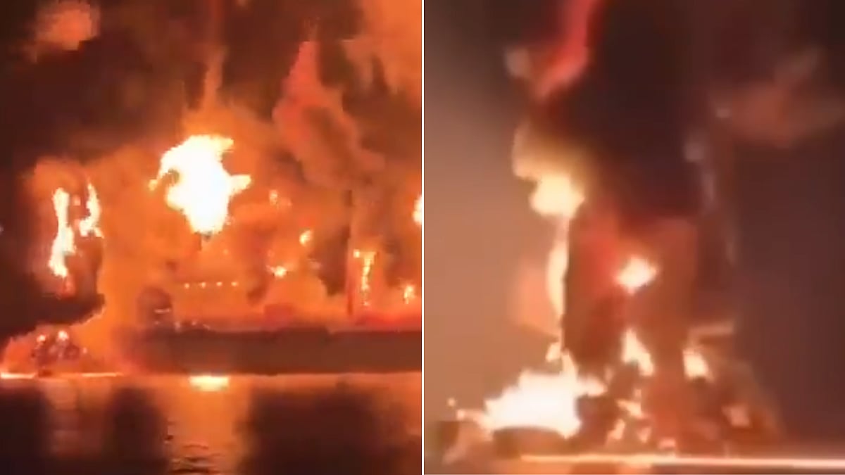 Middle East On Edge: Yemen's Houthis Claim Missile & Drone Strike On Two Saudi Oil Tankers In Red Sea Over Maritime Restrictions | Video