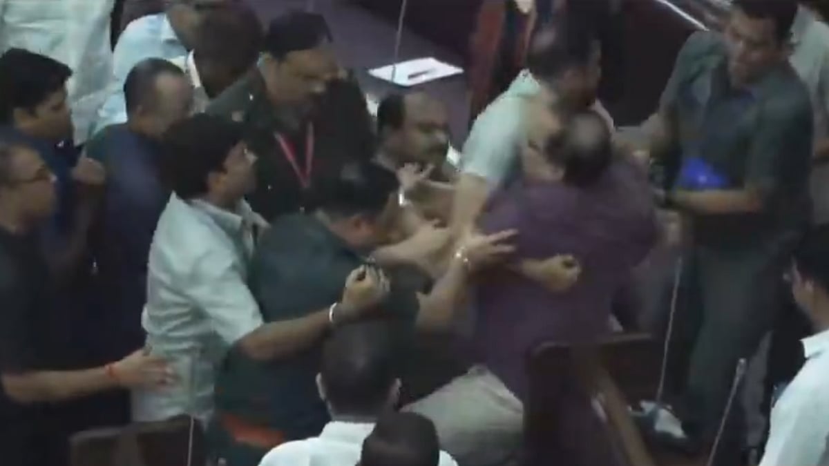 Former TMC MLA Kunal Ghosh Marshalled Out, Suspended From West Bengal Assembly After Protest Over Speaking Rights | Video