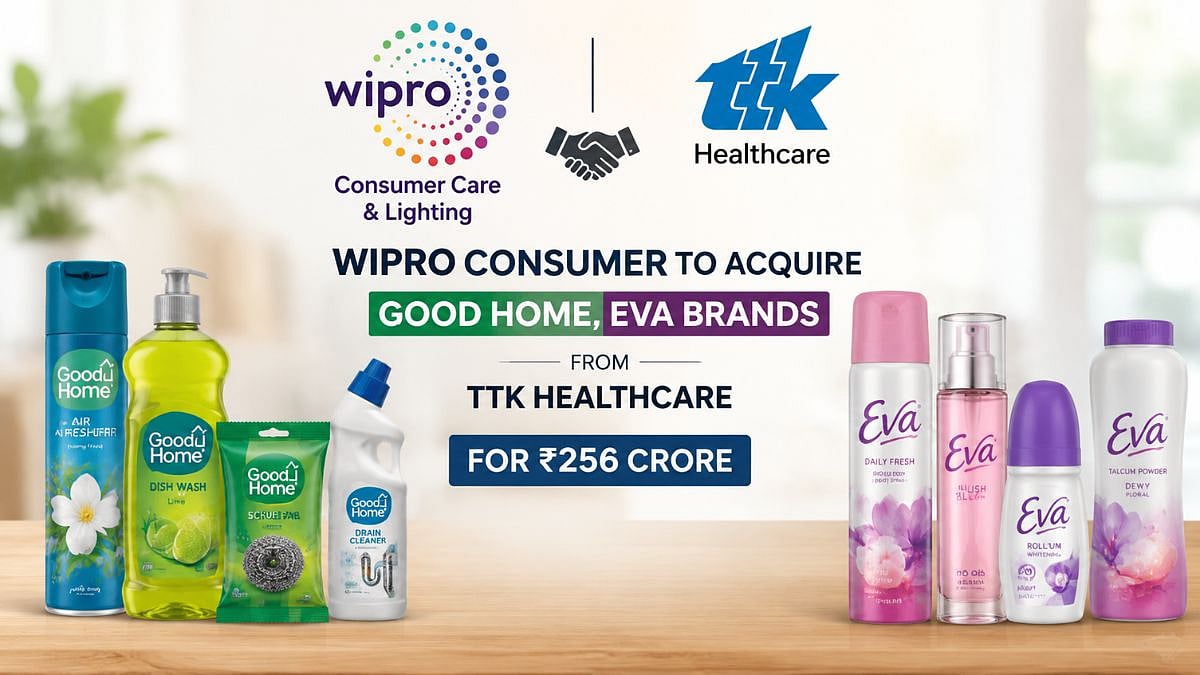 Wipro Consumer To Acquire Good Home, EVA Brands From TTK Healthcare For ₹256 Crore