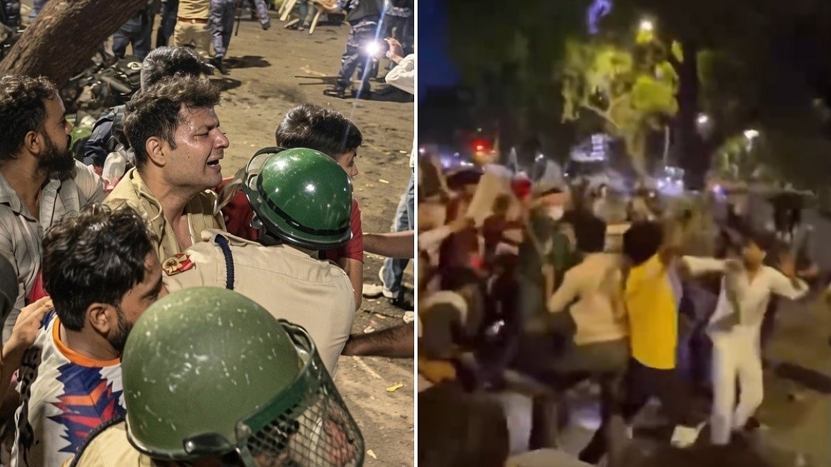 CJP Protest Turns Violent Again: 6 Delhi Cops Injured As Stone Pelting Erupts Near Jantar Mantar