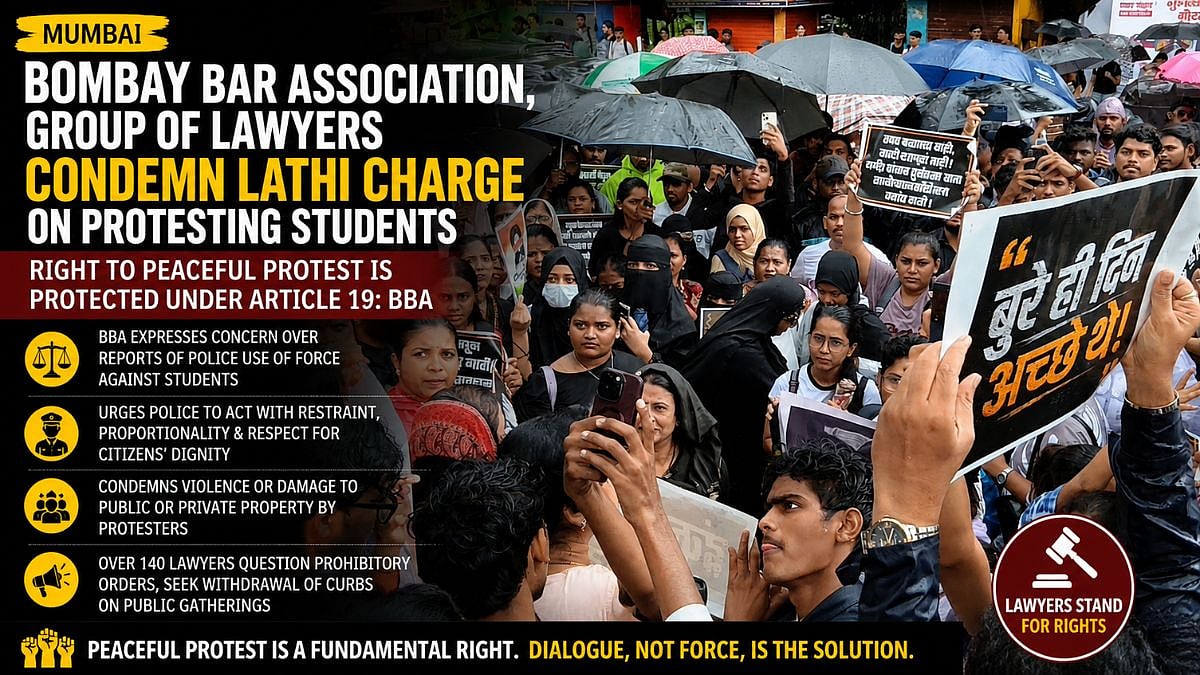 Bombay Bar Association, Lawyers Condemn Alleged Police Action Against Student Protesters, Seek Withdrawal Of Curbs