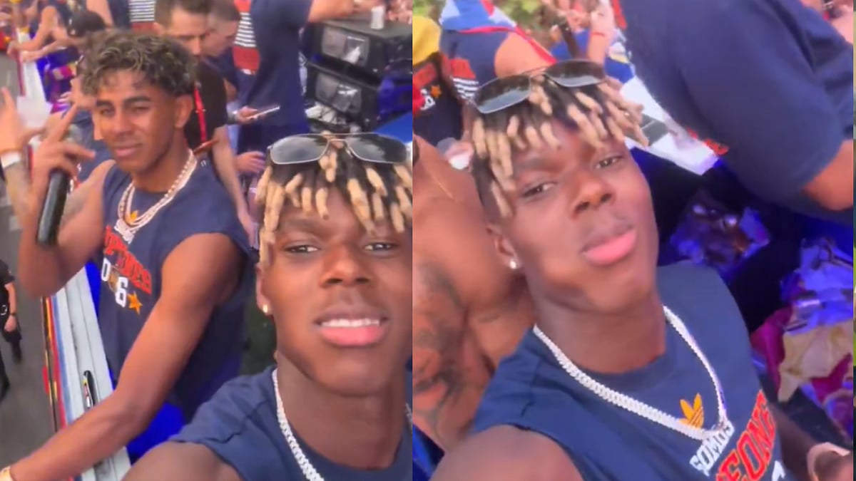 Nico Williams Picks Fan's Phone, Poses With Lamine Yamal & Rodri During Spain's FIFA World Cup Celebration | Video