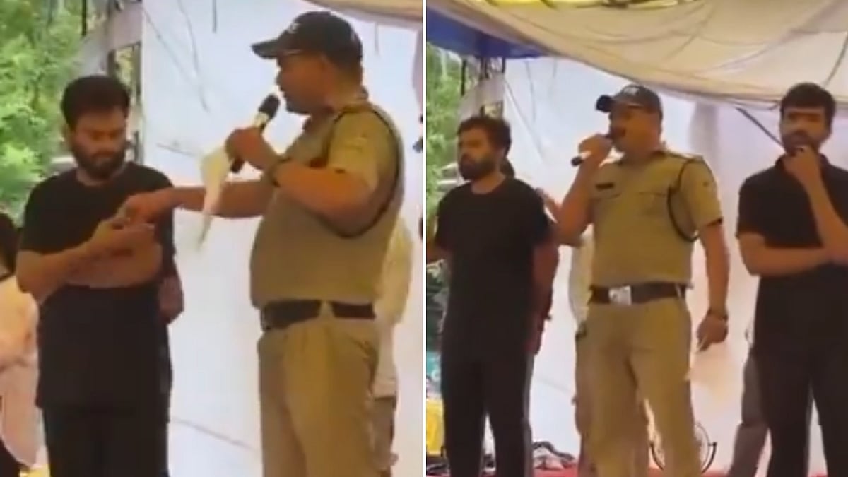 VIDEO: Uttarakhand Cop Quits Service, Hands Police Badge To CJP Founder Abhijeet Dipke At Delhi Jantar Mantar