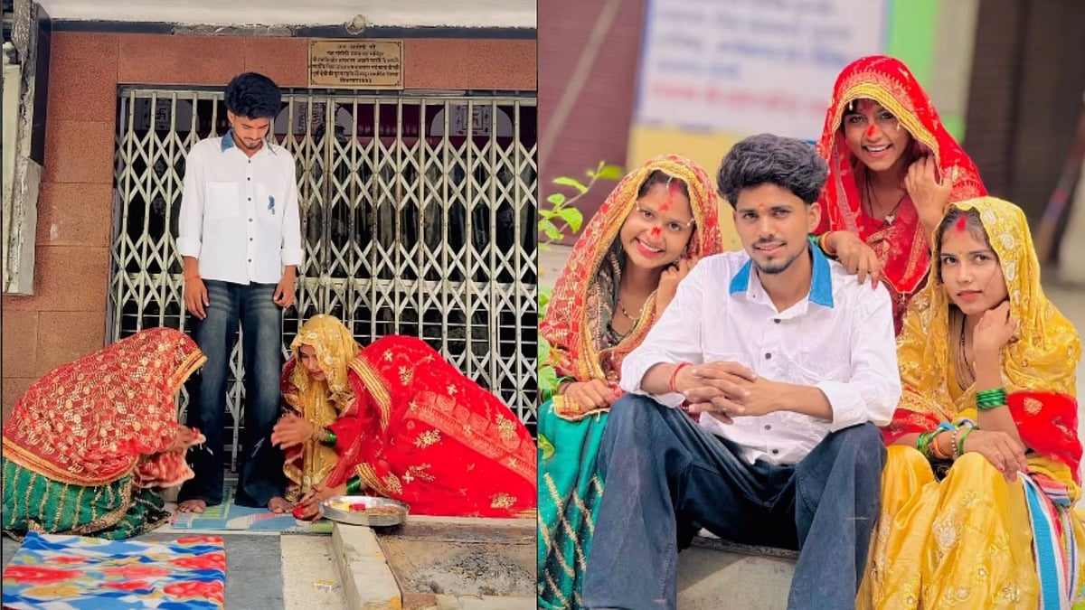 Bizarre! Three Sisters From Uttar Pradesh Marry Same Man, Viral Temple Wedding Sparks Massive Debate Online