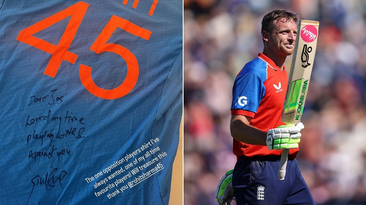 'Will Treasure This': Rohit Sharma Gifts Jos Buttler Signed Indian Jersey With Heartfelt Message