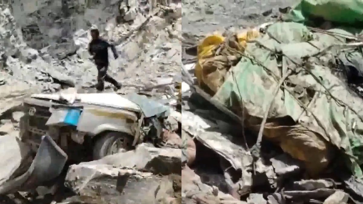 13 Killed, Infant Among Dead, After Falling Boulders Crush SUV In Himachal's Lahaul-Spiti | VIDEO