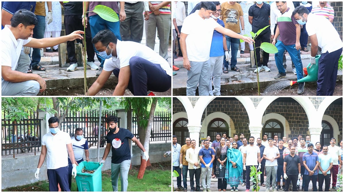 Jalgaon: Collector's Office Launches Special Cleanliness Drive, Tree Plantation Campaign