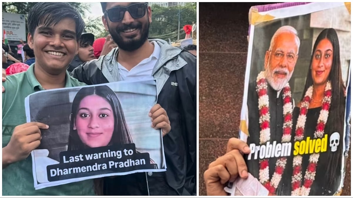 'Only Siya Goyal Can Fix Narendra Modi': Viral Placard At Pune Student Protest Sparks Buzz Online | WATCH